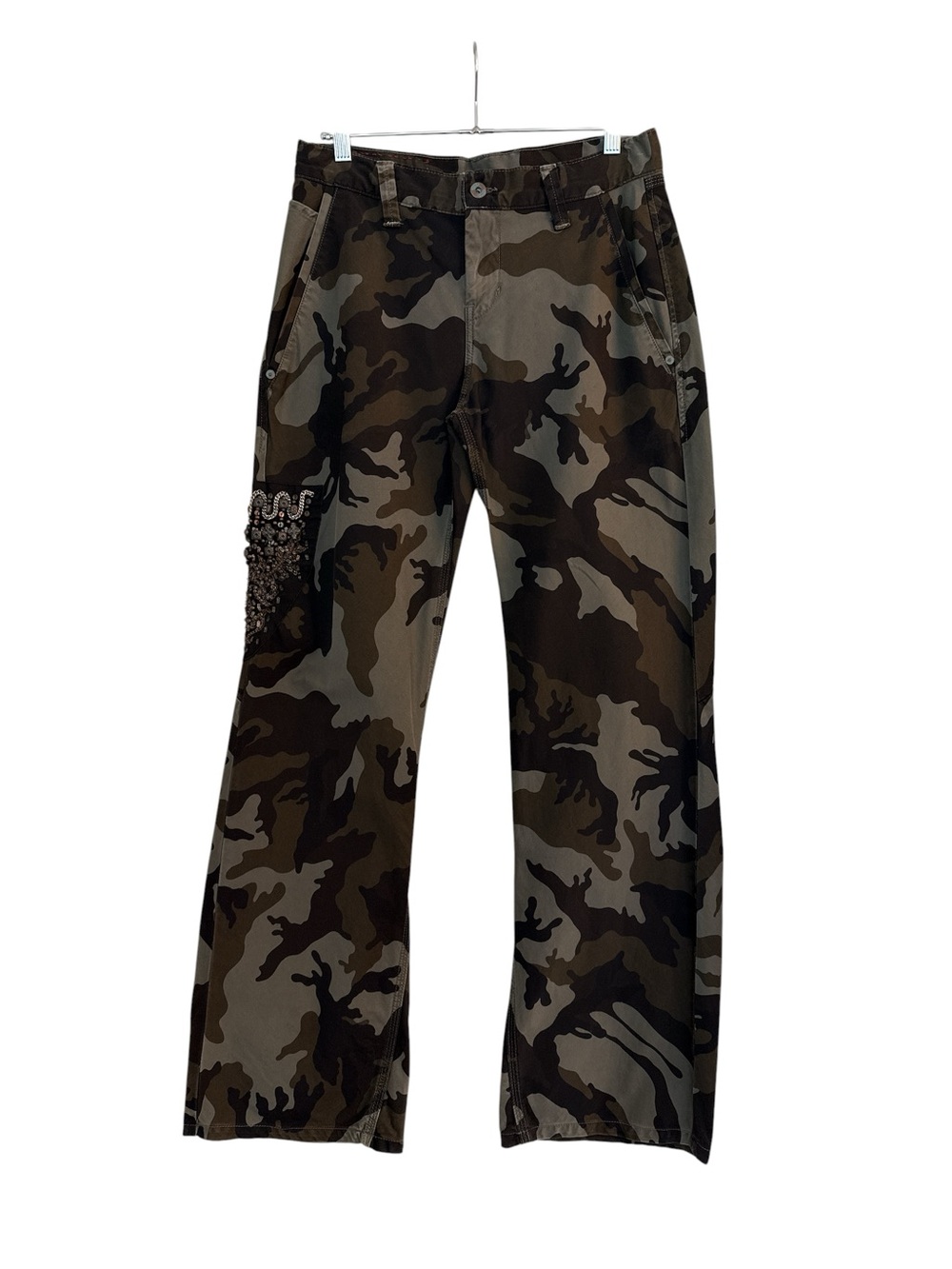 Dondup Women’s Embellished Camoflauge Utility Pants